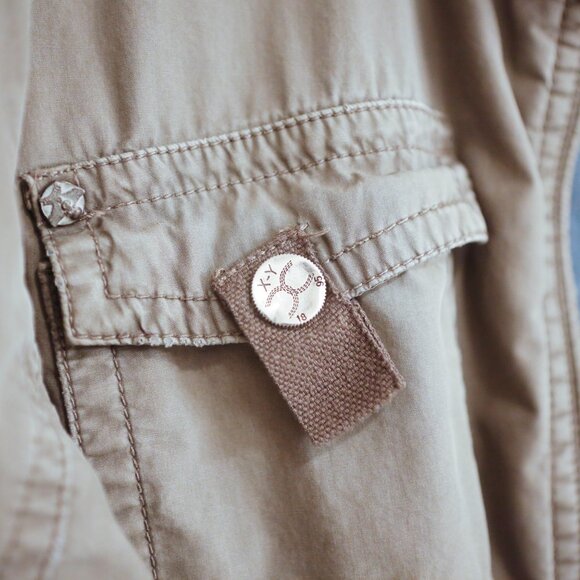 XRAY Vintage Y2K Jeans Men's Collared Full Zip Jacket Size - Green - L - Picture 5 of 11